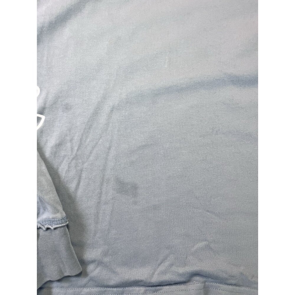 Converse men’s Long sleeve crewneck light blue flower pocket graphic extra small - Picture 3 of 8